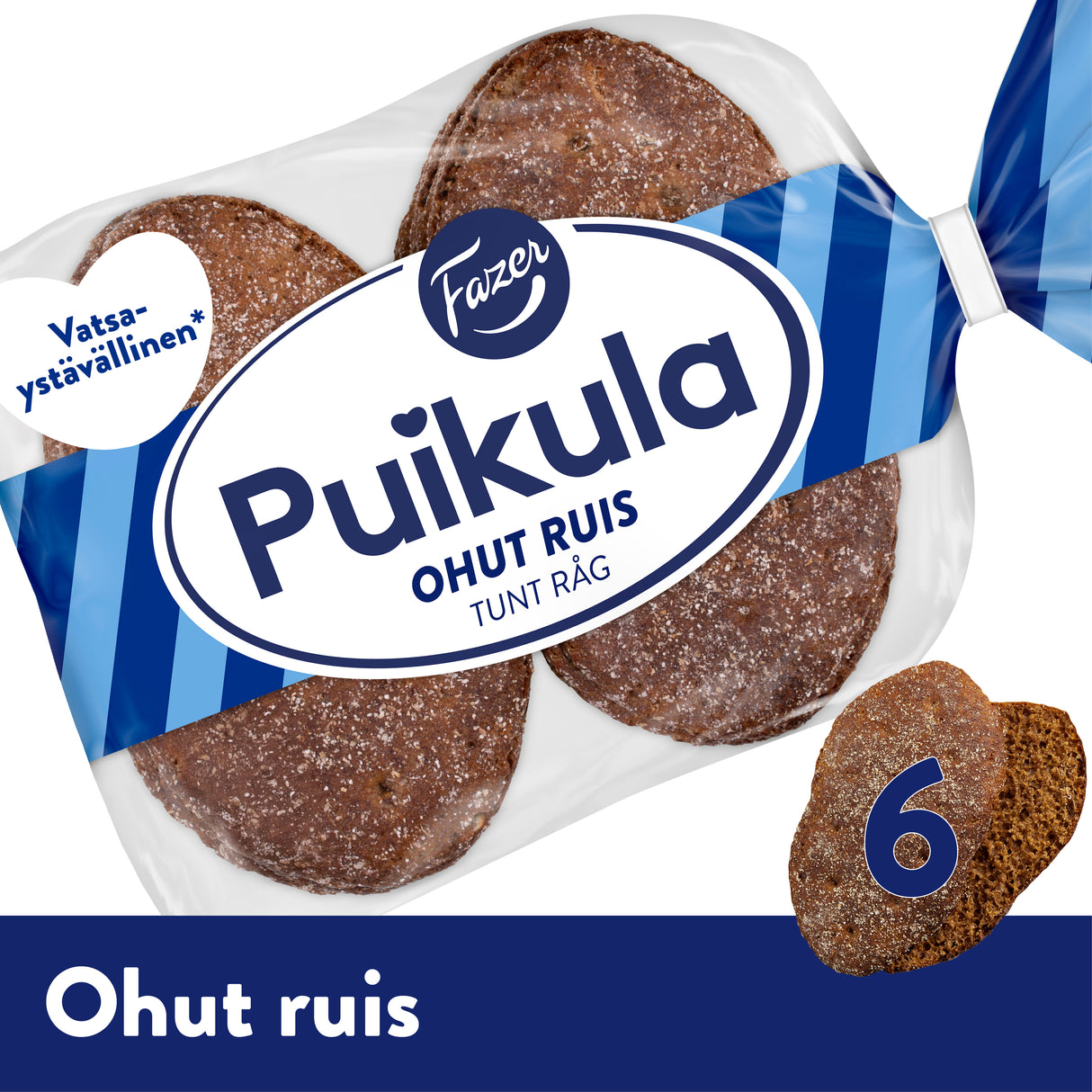 Fazer Puikula Thin rye 6pcs 210g