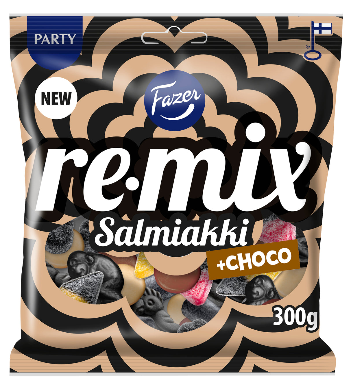 Fazer Remix Salmiakki +choklad godispåse 300g