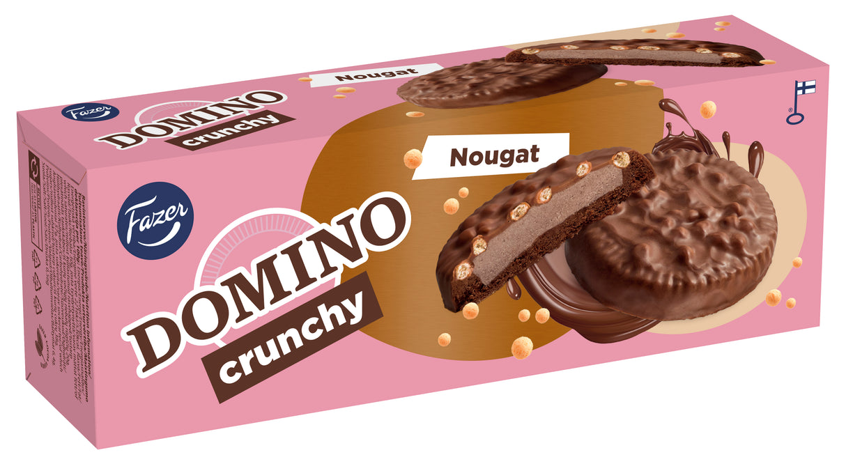 Fazer Domino Crunchy nougat herkuttelukeksi 150g