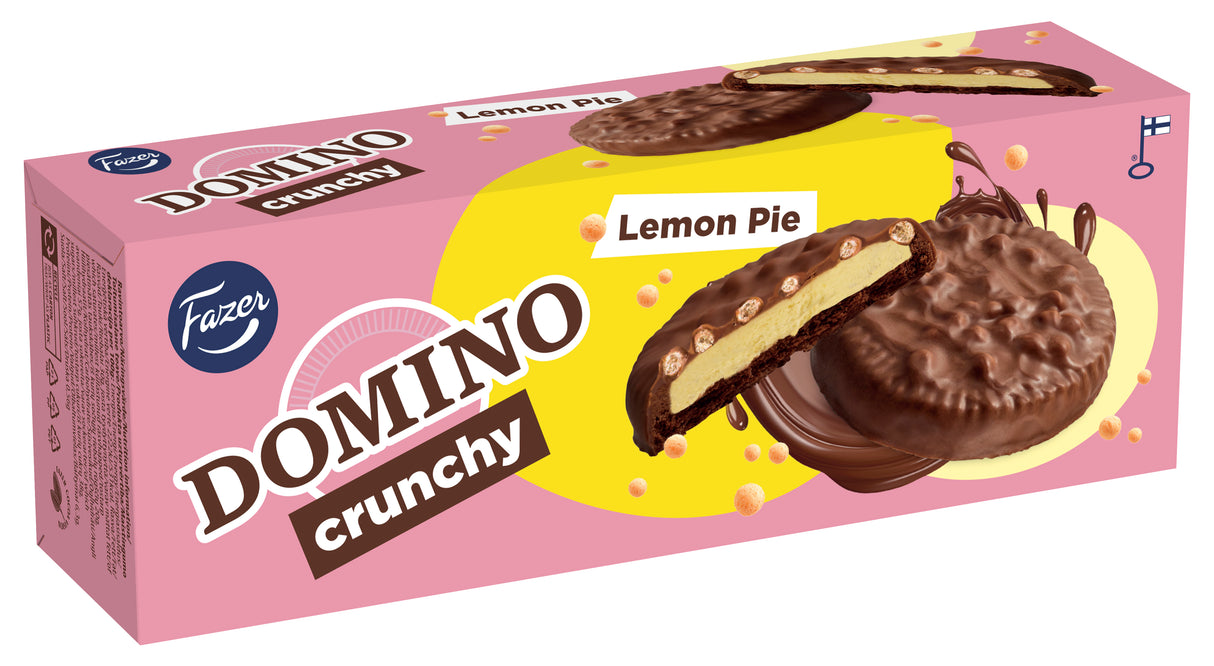 Fazer Domino Crunchy Lemon Pie herkuttelukeksi 150g