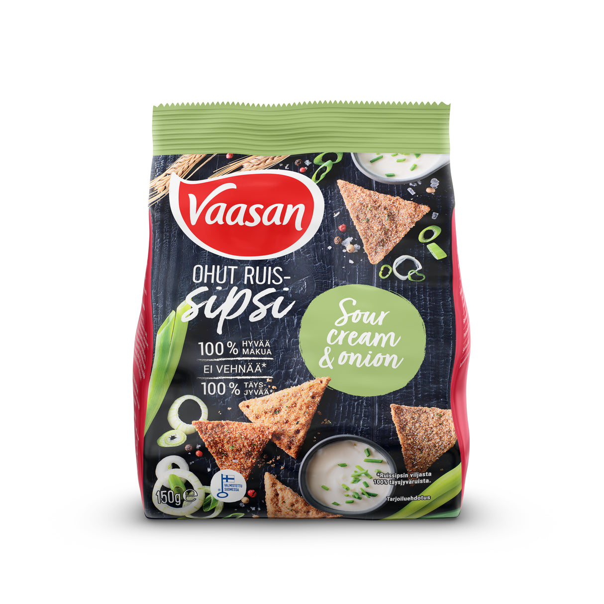 Vaasan Ruissipsi Sourcream & Onion 150g