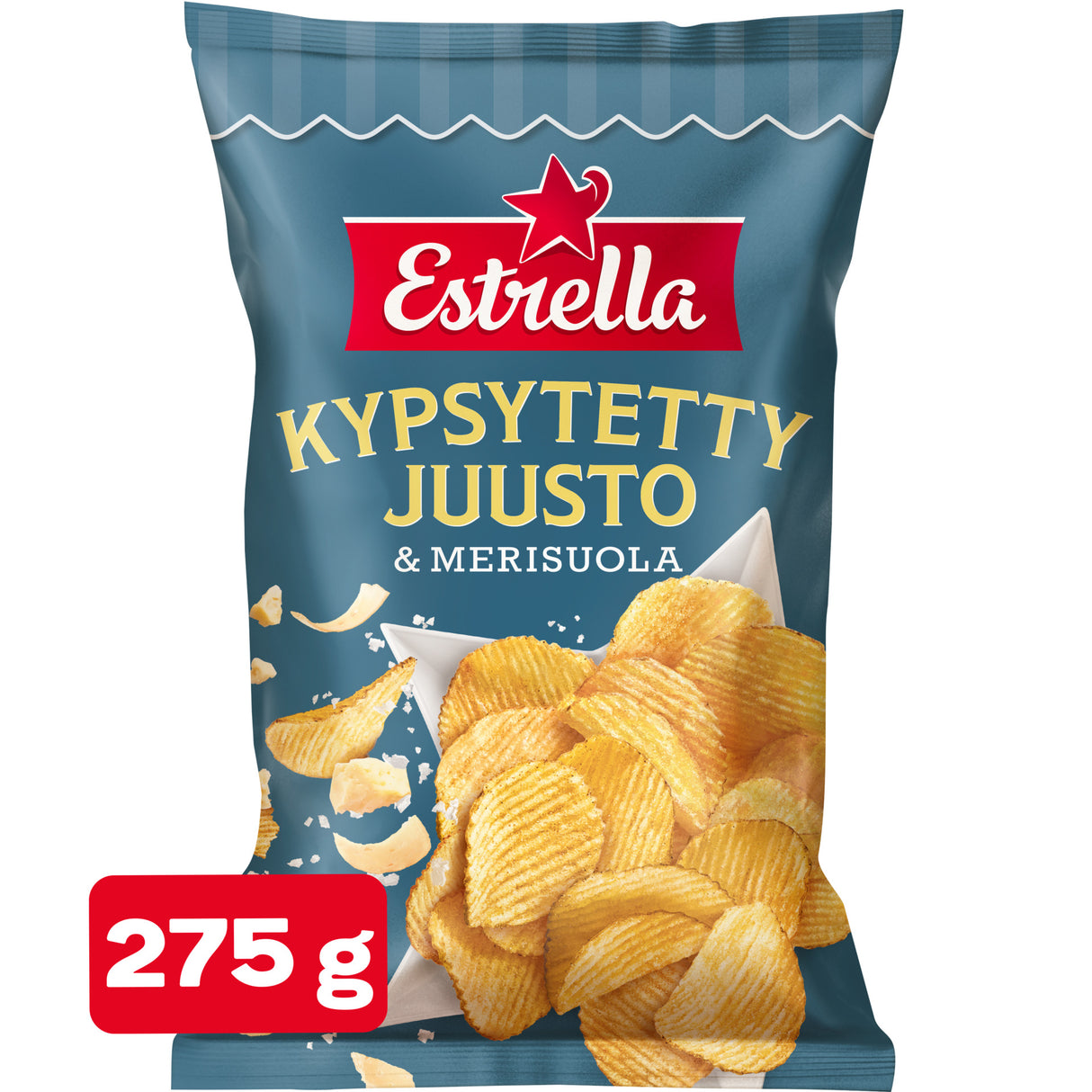 Estrella Matured cheese & sea salt chips 275g