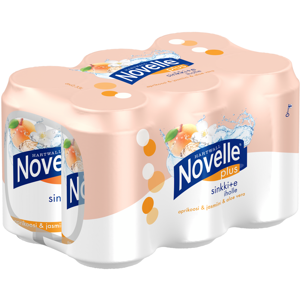 6 x Hartwall Novelle Plus Sinkki + E 0,33 l
