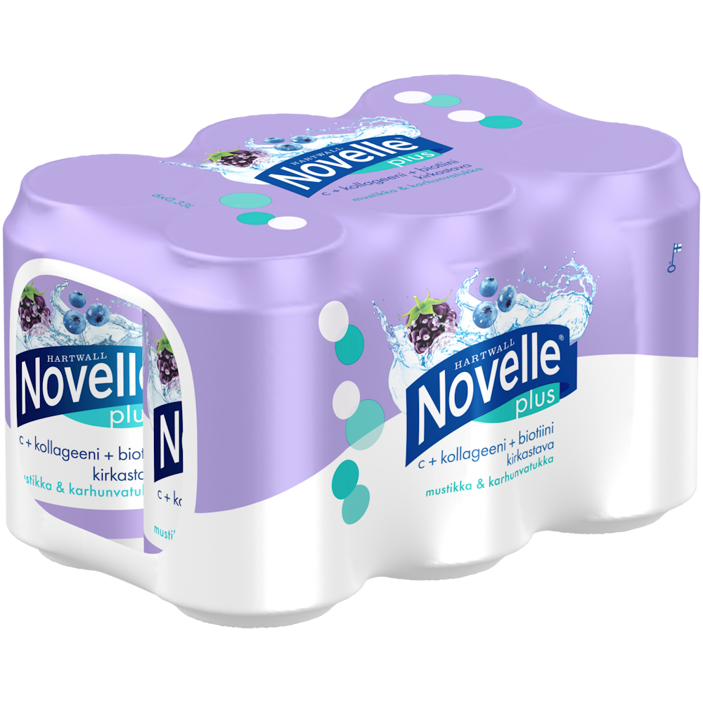 6 x Hartwall Novelle Plus C + Kollageeni + Biotiini 0,33 l