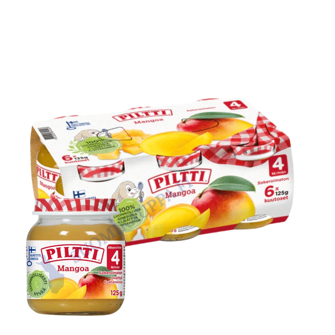 Piltti 6x125g Mangoa hedelmäsose 4kk