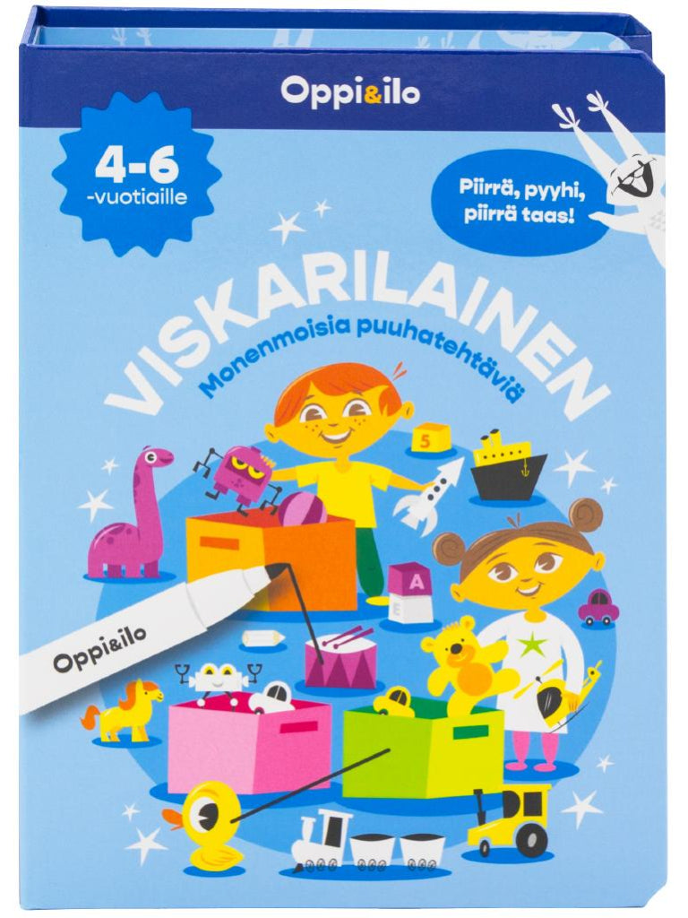 Oppi&ilo - Viskarilainen -puuhakortit 4-6 v