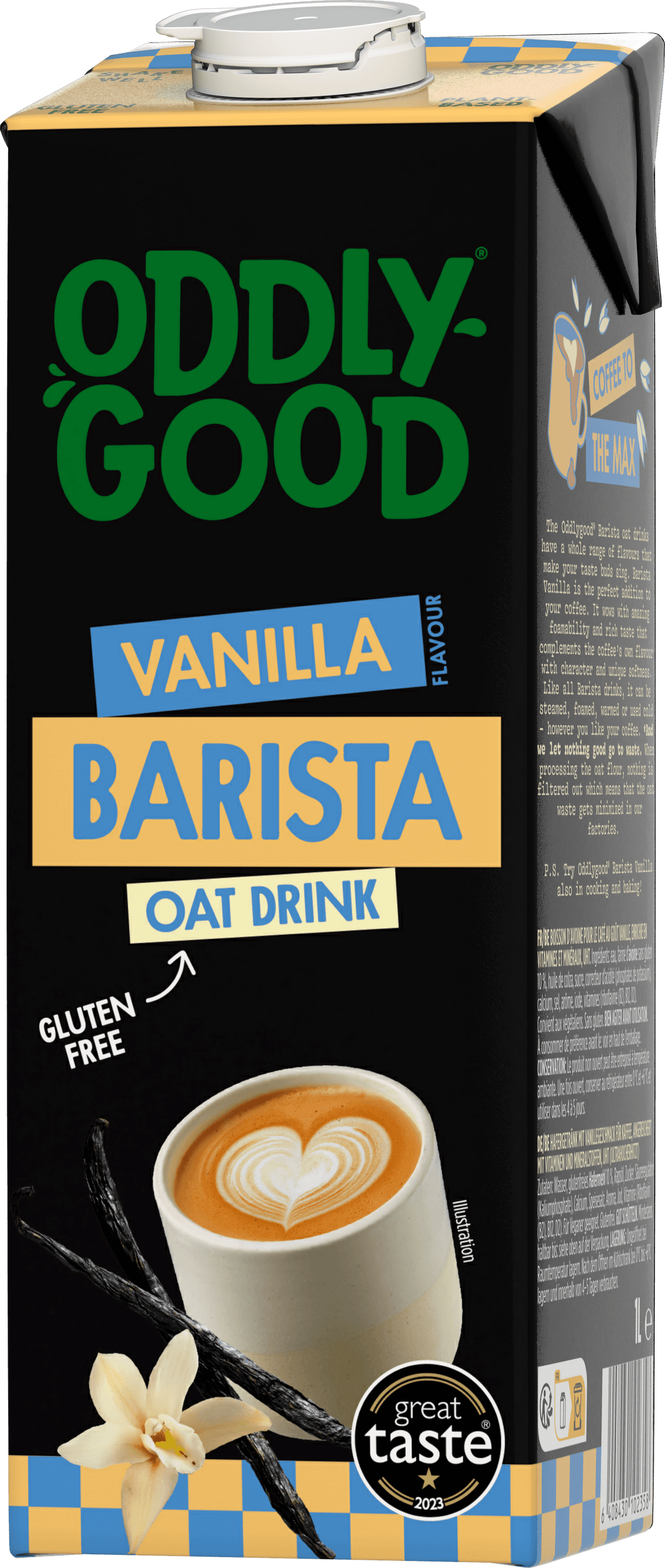 Oddlygood® Barista kaurajuoma 1 l vanilja UHT gluteeniton