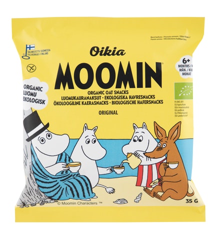 Oikia Moomin Luomukauranaksu original 35 g