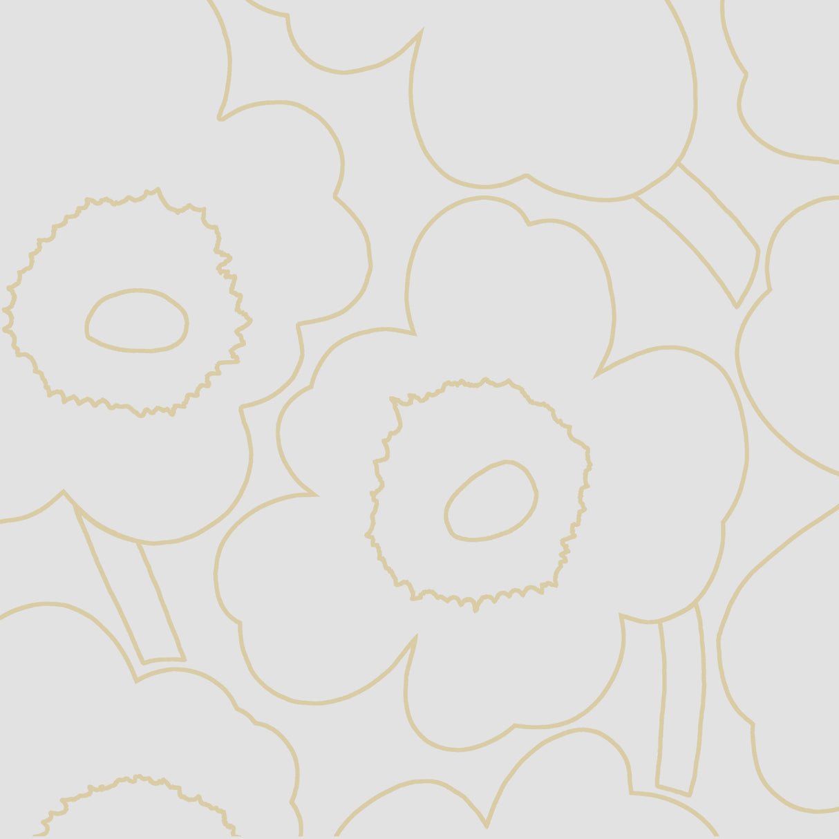 Marimekko Piirto Unikko kermakulta lautasliina 20kpl/24cm