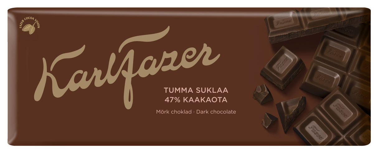 Karl Fazer tumma suklaalevy 180g