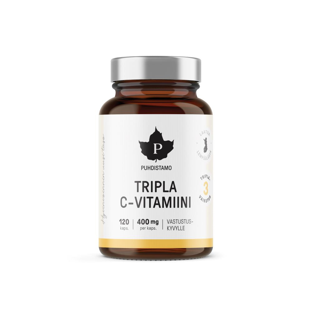 Puhdistamo Tripla C-vitamiini 400 mg 120 kapselia