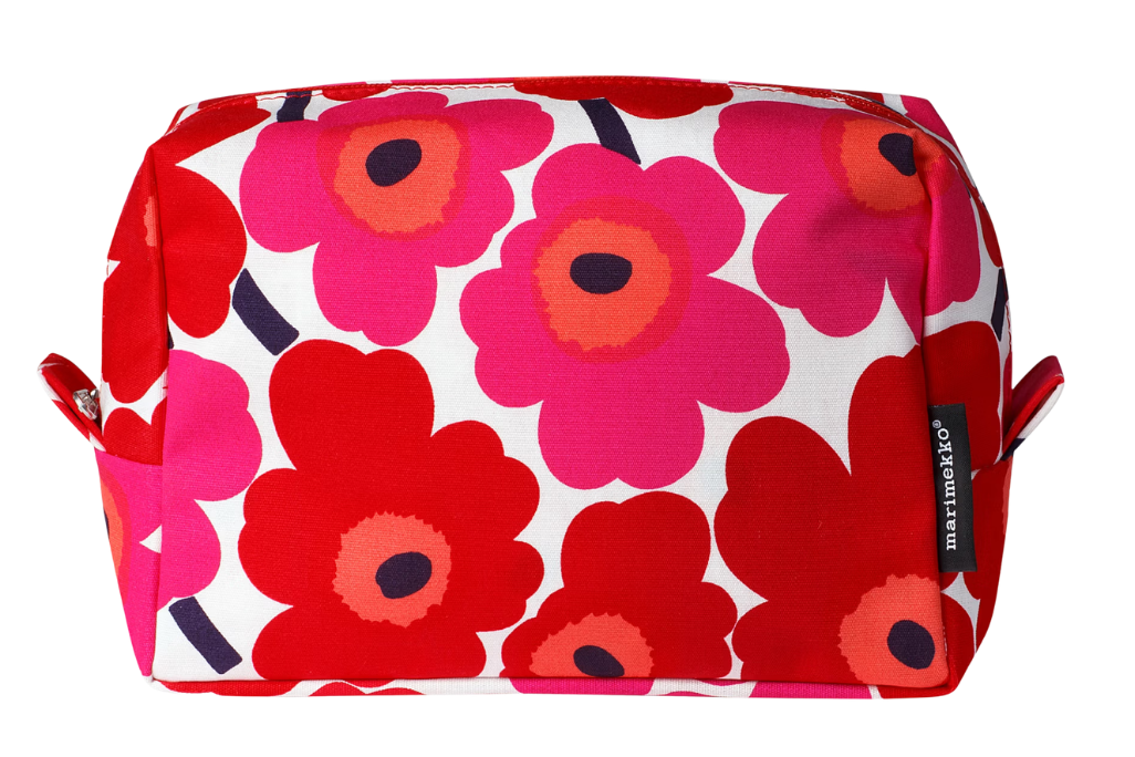 Marimekko Vilja Mini Unikko -kosmetiikkalaukku, punainen, valkoinen