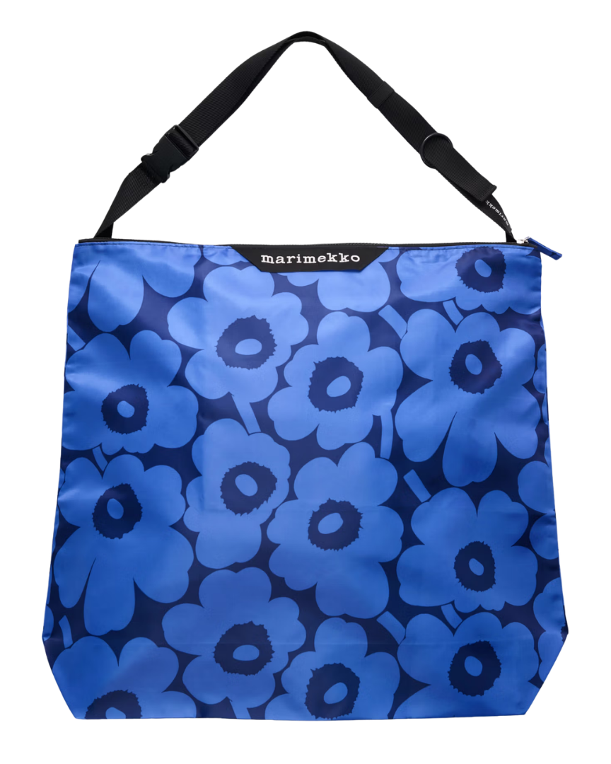 Marimekko ニート クロスボディ ウニッコ L ショルダーバッグ、ブルー、ダークブルー