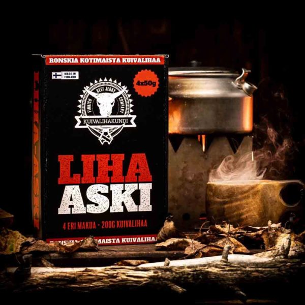 Kuivalihakundi Köttlåda 4x50g nötköttsjerky sortiment