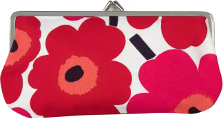Marimekko ミニ ウニッコ メガネケース 9×19cm、レッド、ホワイト